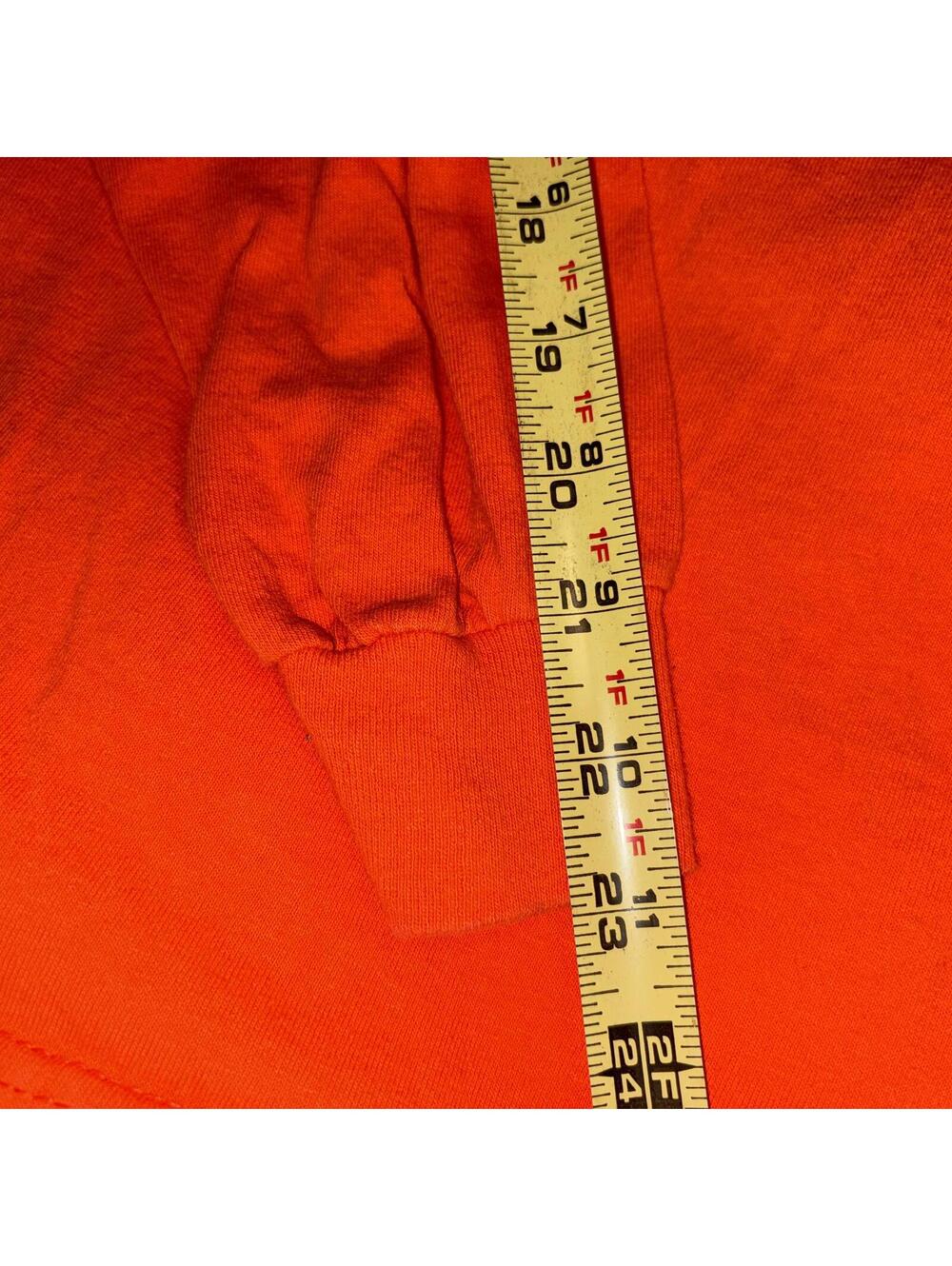 Harley Davidson Orange Long Sleeve Hunter's Moon Lafayette, IN Medium Bikercore - Picture 4 of 6